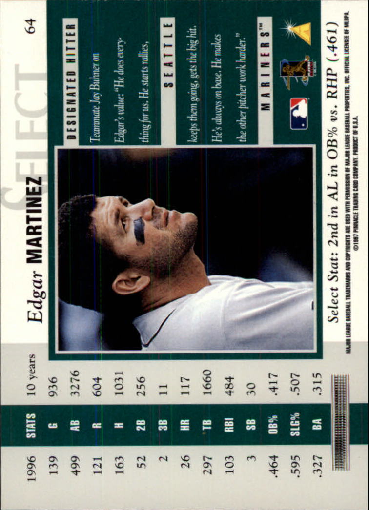 B6663- 1997 Select Baseball Card #s 1-200 +Rookies -You Pick- 15+ FREE US SHIP - Picture 111 of 311