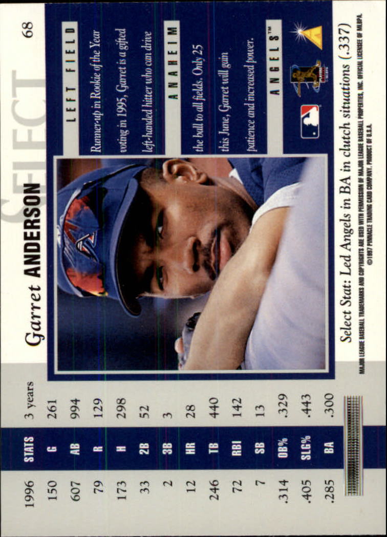 B6663- 1997 Select Baseball Card #s 1-200 +Rookies -You Pick- 15+ FREE US SHIP - Picture 119 of 311