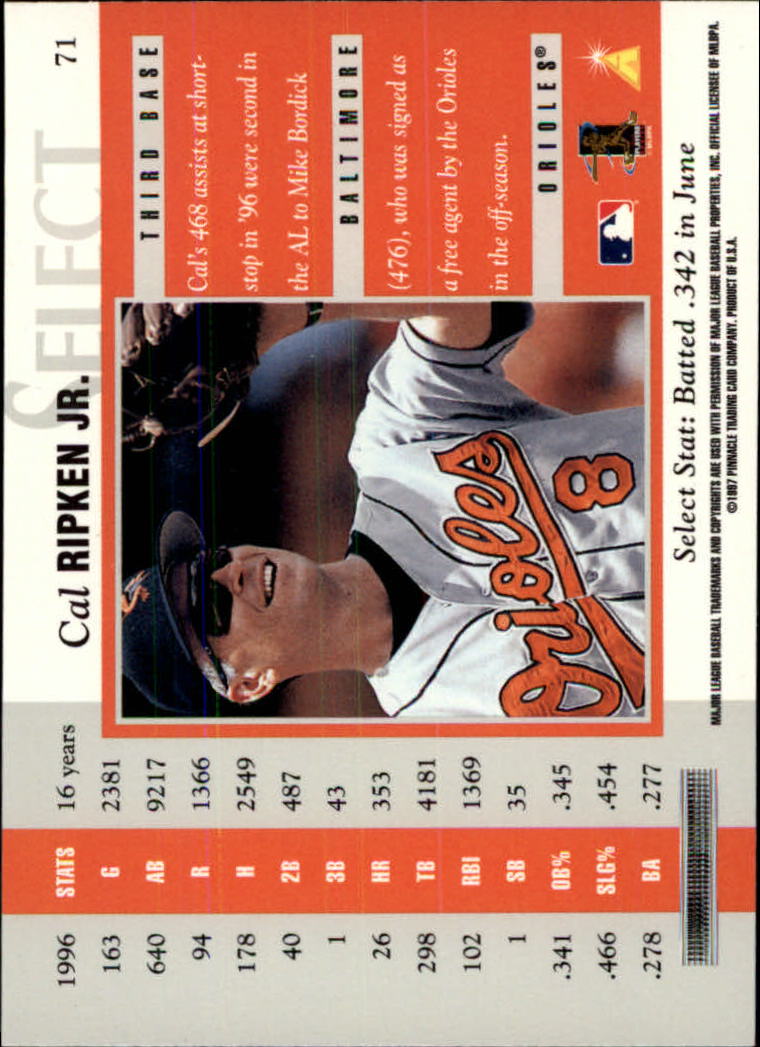 B6663- 1997 Select Baseball Card #s 1-200 +Rookies -You Pick- 15+ FREE US SHIP - Picture 125 of 311