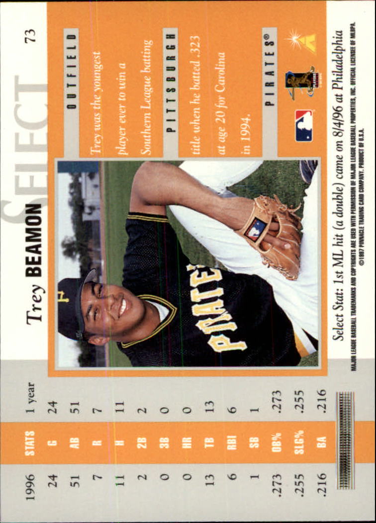 B6663- 1997 Select Baseball Card #s 1-200 +Rookies -You Pick- 15+ FREE US SHIP - Picture 129 of 311