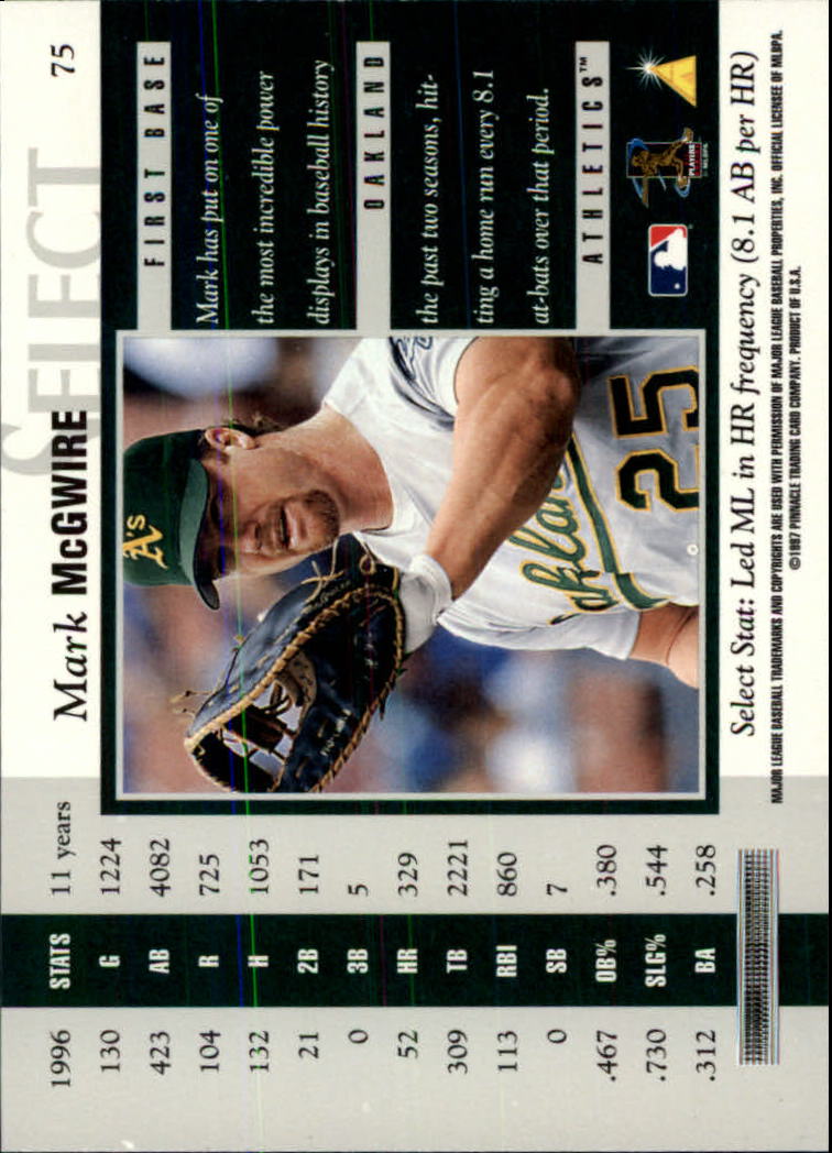 B6663- 1997 Select Baseball Card #s 1-200 +Rookies -You Pick- 15+ FREE US SHIP - Picture 133 of 311
