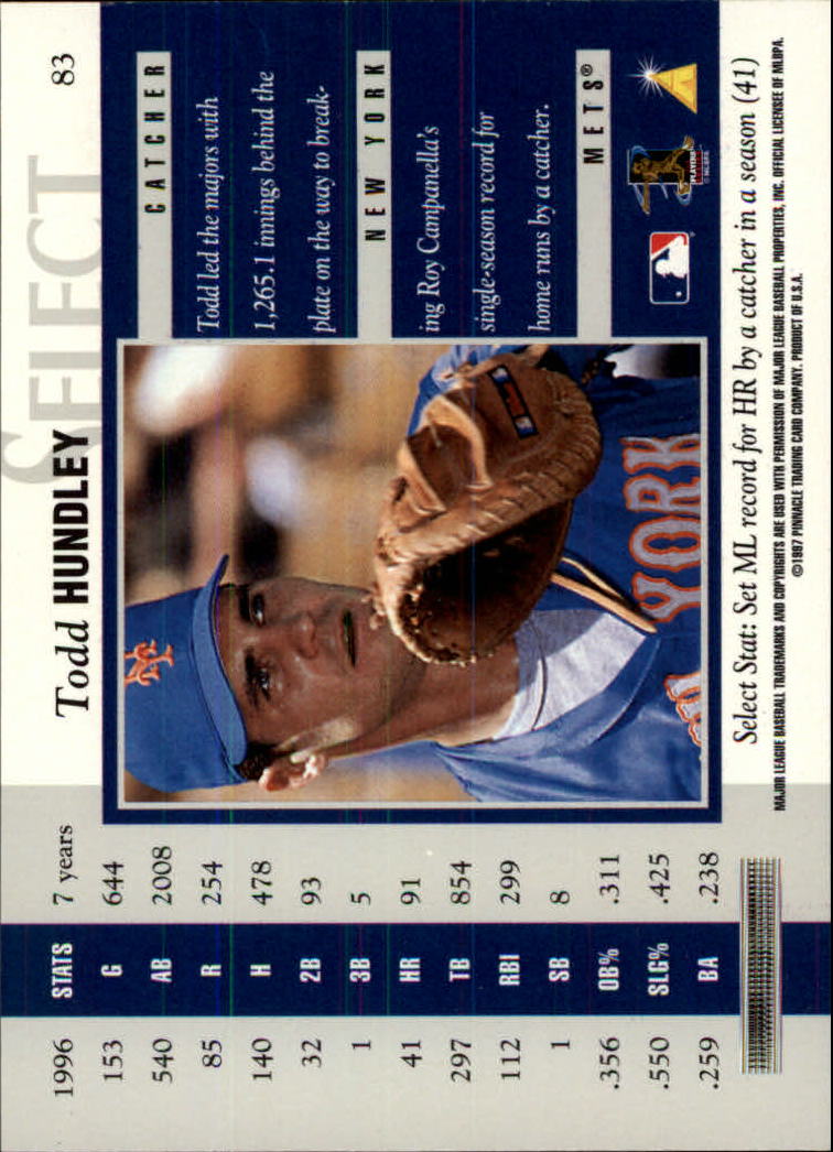 B6663- 1997 Select Baseball Card #s 1-200 +Rookies -You Pick- 15+ FREE US SHIP - Picture 147 of 311