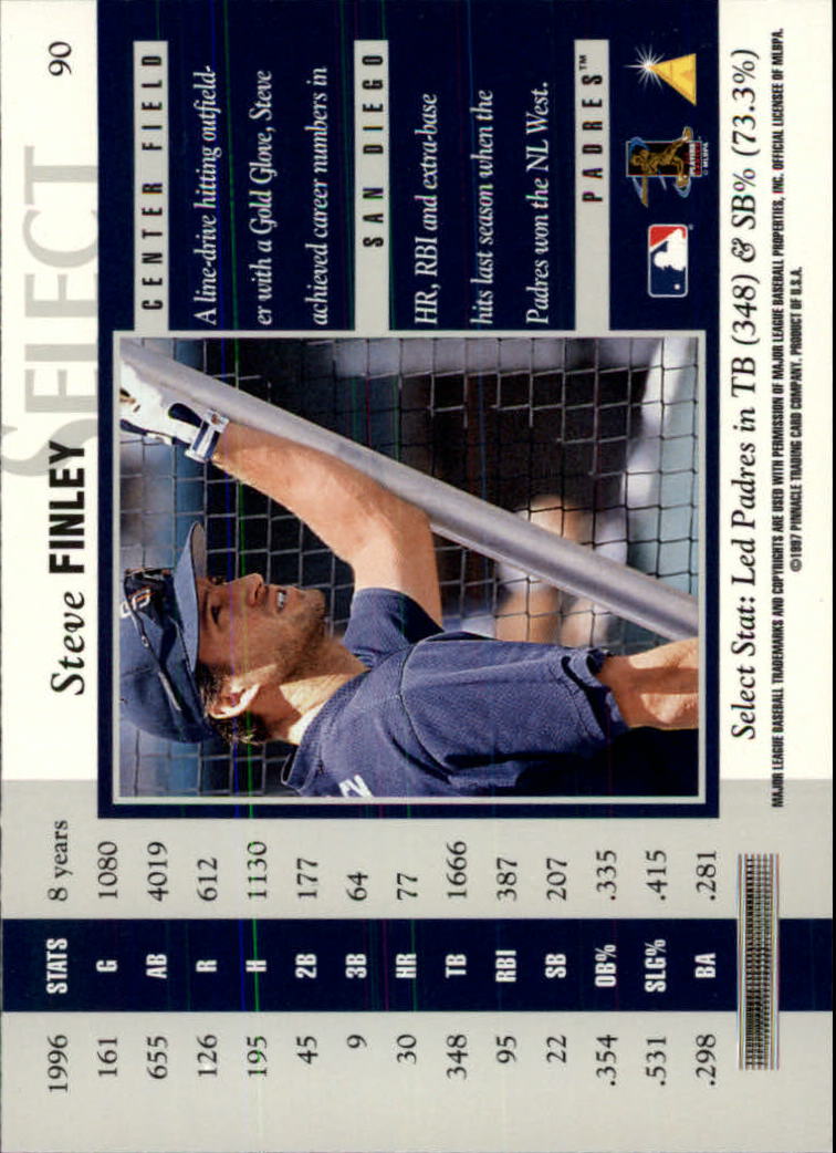 B6663- 1997 Select Baseball Card #s 1-200 +Rookies -You Pick- 15+ FREE US SHIP - Picture 161 of 311