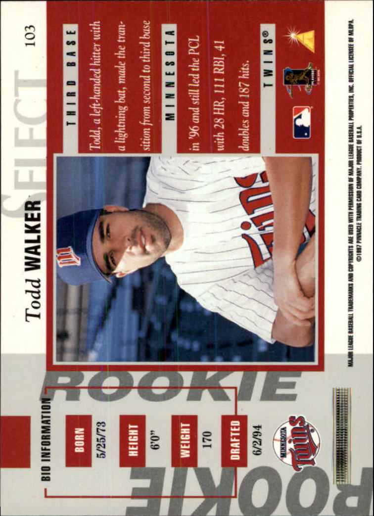 B6663- 1997 Select Baseball Card #s 1-200 +Rookies -You Pick- 15+ FREE US SHIP - Picture 185 of 311