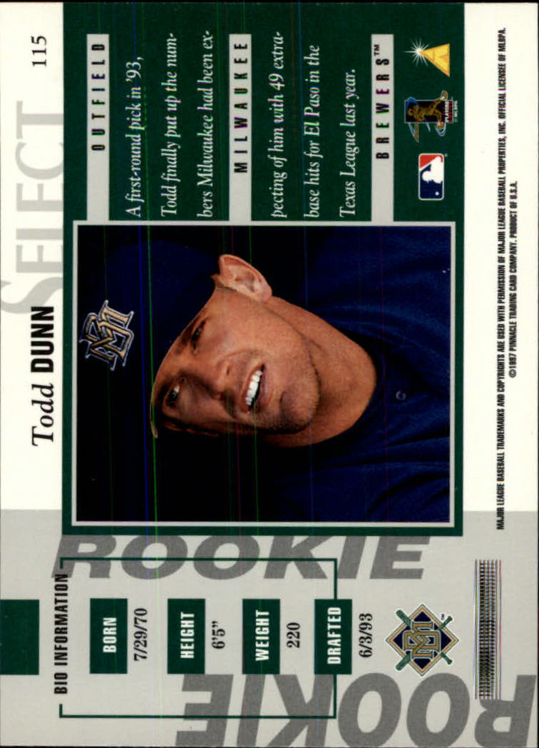 B6663- 1997 Select Baseball Card #s 1-200 +Rookies -You Pick- 15+ FREE US SHIP - Picture 207 of 311