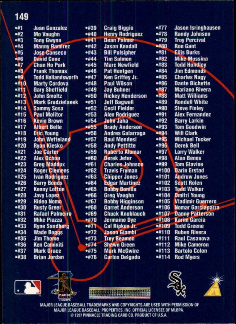 B6663- 1997 Select Baseball Card #s 1-200 +Rookies -You Pick- 15+ FREE US SHIP - Picture 269 of 311
