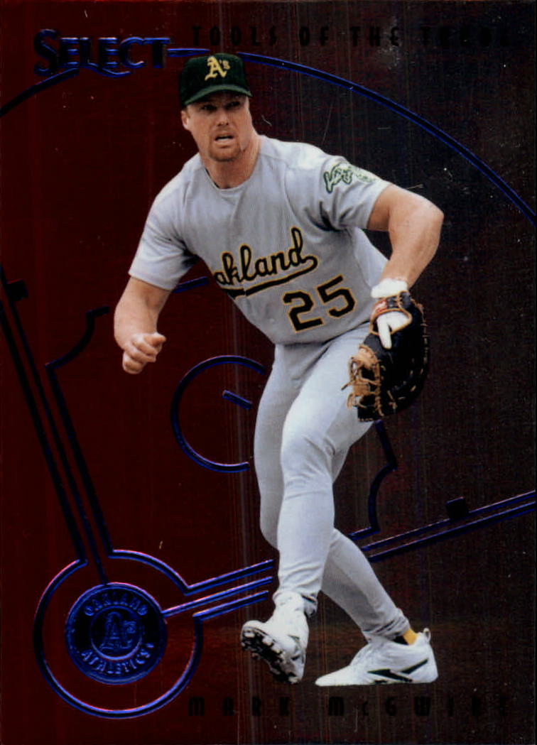 1997 Select Tools of the Trade Mirror Blue #19 M.McGwire/F.Thomas