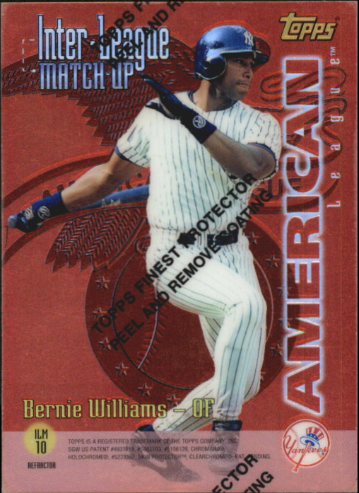 1997 Topps Inter-League Finest Refractors #ILM10 B.Williams/T.Hundley back image