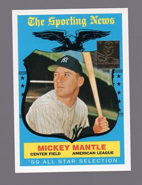 1997 Topps Mantle #27 Mickey Mantle/1959 Topps AS