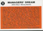 1997 Topps Mantle #33 Mickey Mantle/1962 Topps w/Mays back image
