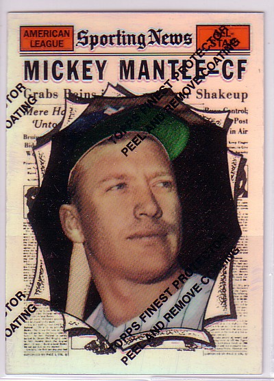 1997 Topps Mantle Finest Refractors #32 Mickey Mantle