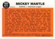 1997 Topps Mantle Finest Refractors #35 Mickey Mantle back image