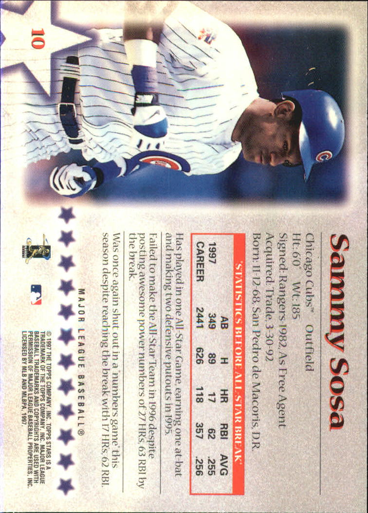 A8392- 1997 Topps Stars BB Card #s 1-125 +Inserts -You Pick- 15+ FREE US SHIP - Picture 9 of 169
