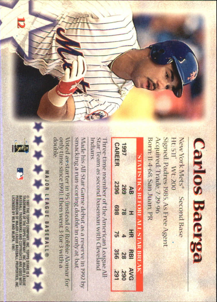 A8392- 1997 Topps Stars BB Card #s 1-125 +Inserts -You Pick- 15+ FREE US SHIP - Picture 13 of 169