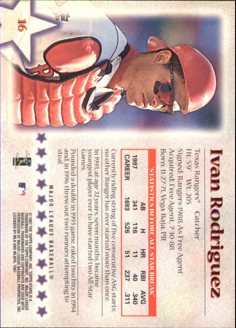 A8392- 1997 Topps Stars BB Card #s 1-125 +Inserts -You Pick- 15+ FREE US SHIP - Picture 17 of 169
