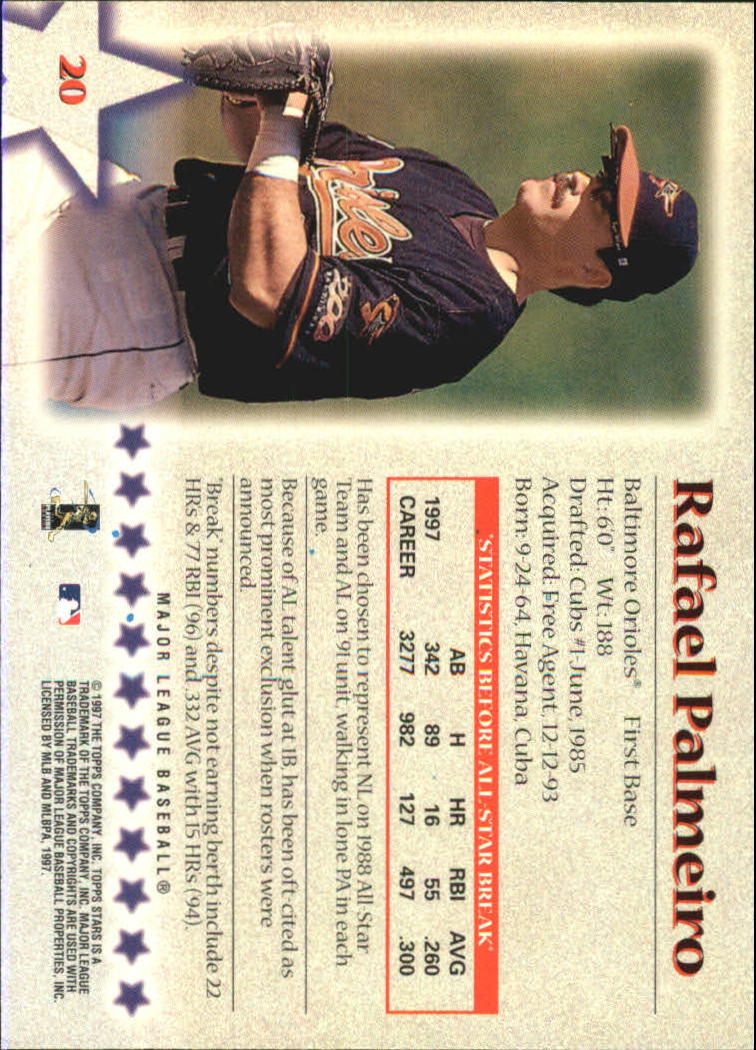 A8392- 1997 Topps Stars BB Card #s 1-125 +Inserts -You Pick- 15+ FREE US SHIP - Picture 21 of 169