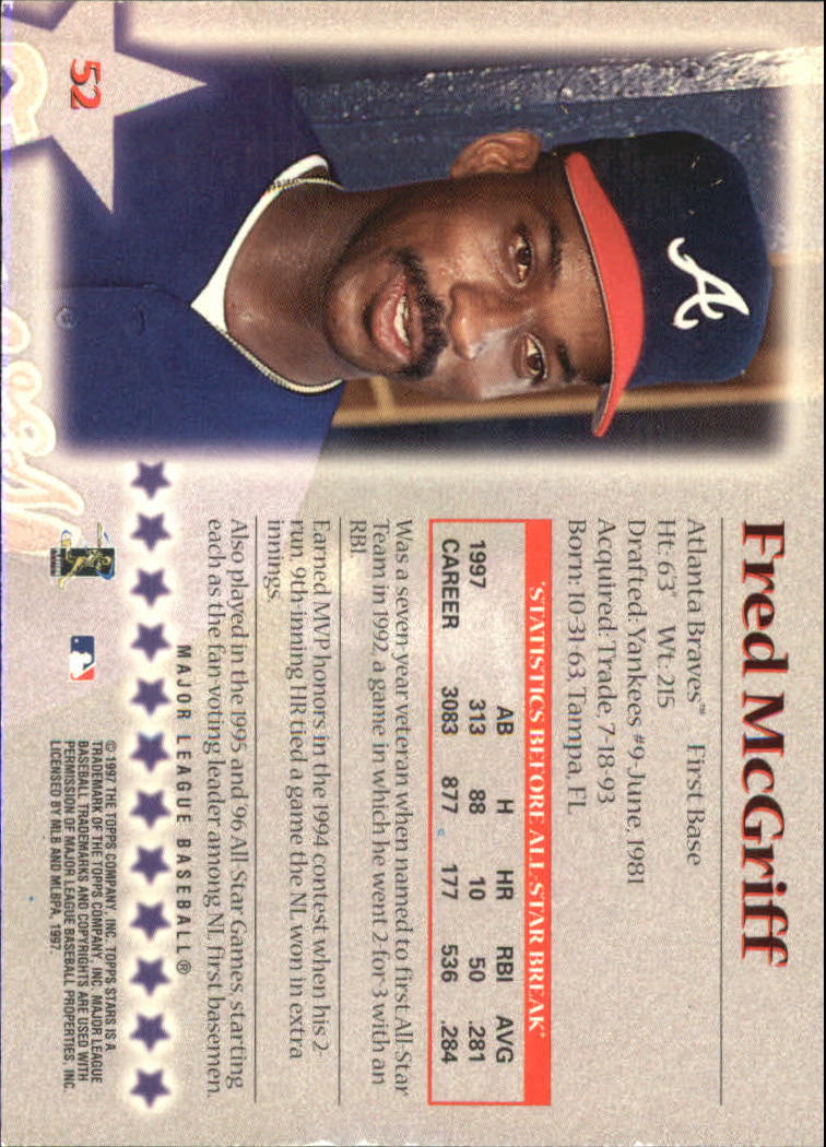 A8392- 1997 Topps Stars BB Card #s 1-125 +Inserts -You Pick- 15+ FREE US SHIP - Picture 65 of 169
