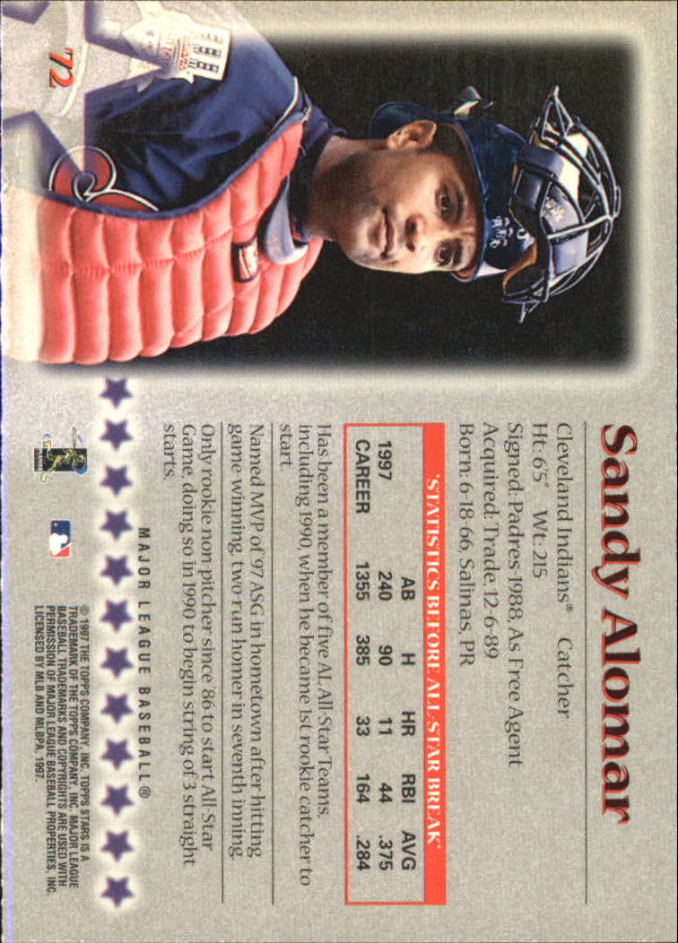A8392- 1997 Topps Stars BB Card #s 1-125 +Inserts -You Pick- 15+ FREE US SHIP - Picture 91 of 169
