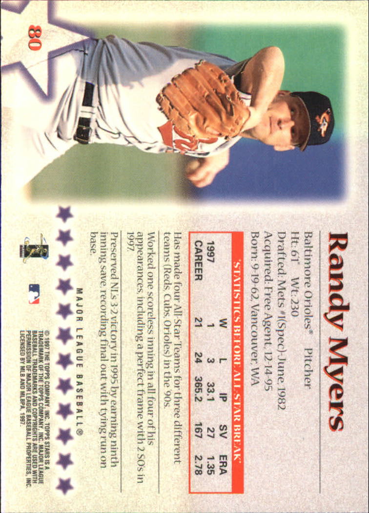 A8392- 1997 Topps Stars BB Card #s 1-125 +Inserts -You Pick- 15+ FREE US SHIP - Picture 101 of 169