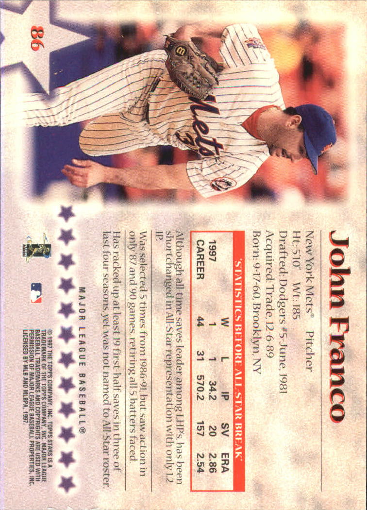 A8392- 1997 Topps Stars BB Card #s 1-125 +Inserts -You Pick- 15+ FREE US SHIP - Picture 111 of 169