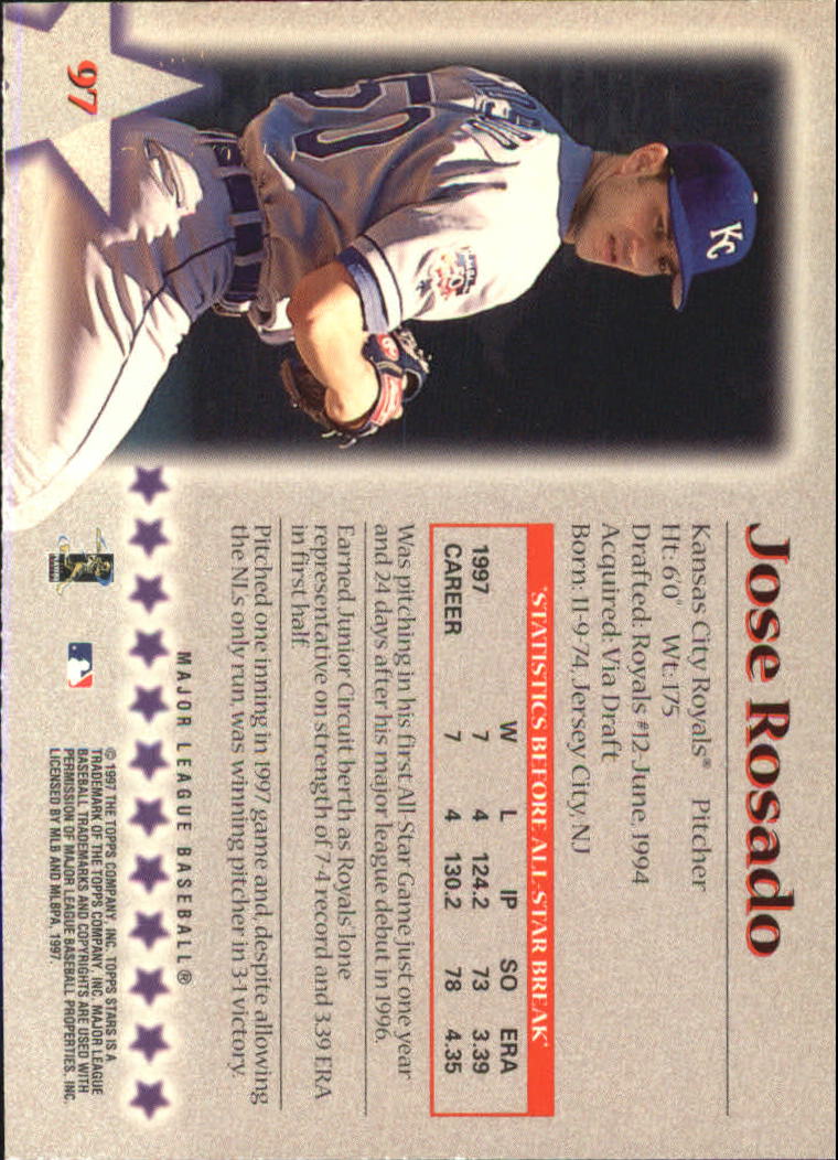 A8392- 1997 Topps Stars BB Card #s 1-125 +Inserts -You Pick- 15+ FREE US SHIP - Picture 125 of 169
