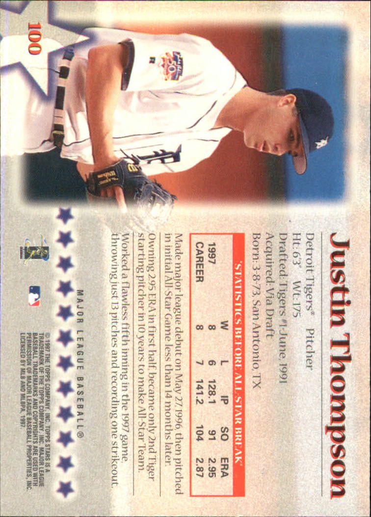 A8392- 1997 Topps Stars BB Card #s 1-125 +Inserts -You Pick- 15+ FREE US SHIP - Picture 131 of 169