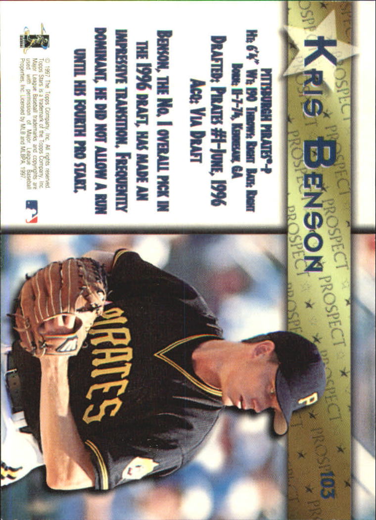 A8392- 1997 Topps Stars BB Card #s 1-125 +Inserts -You Pick- 15+ FREE US SHIP - Picture 137 of 169
