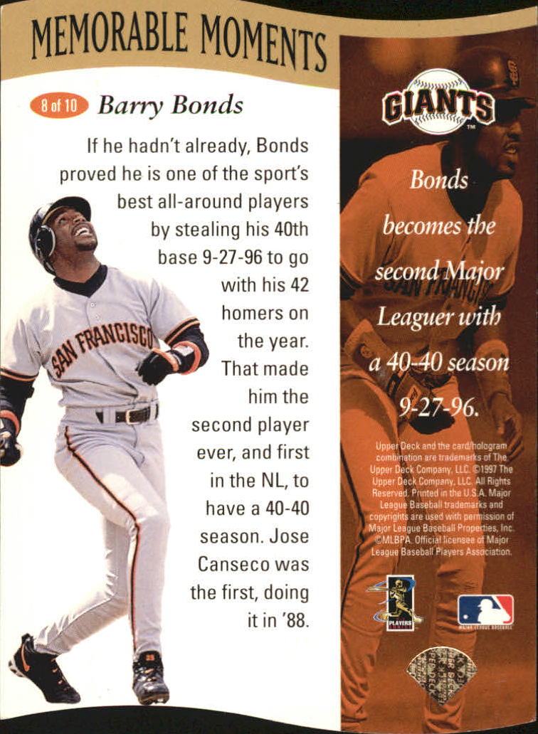 When Barry Bonds said goodbye — A Foot In The Box