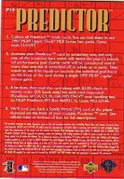 1997 Upper Deck Predictor #19 Derek Jeter back image