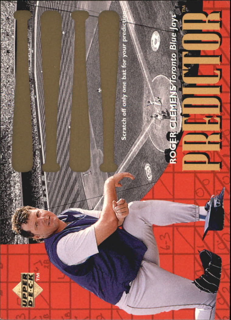 1997 Upper Deck Predictor #30 Roger Clemens