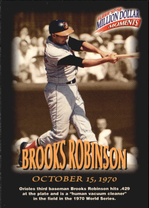 1997 Fleer Baseball "Million Dollar Moments" Insert Cards - Picture 10 of 88