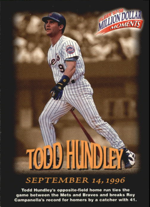 1997 Fleer Baseball "Million Dollar Moments" Insert Cards - Picture 12 of 88