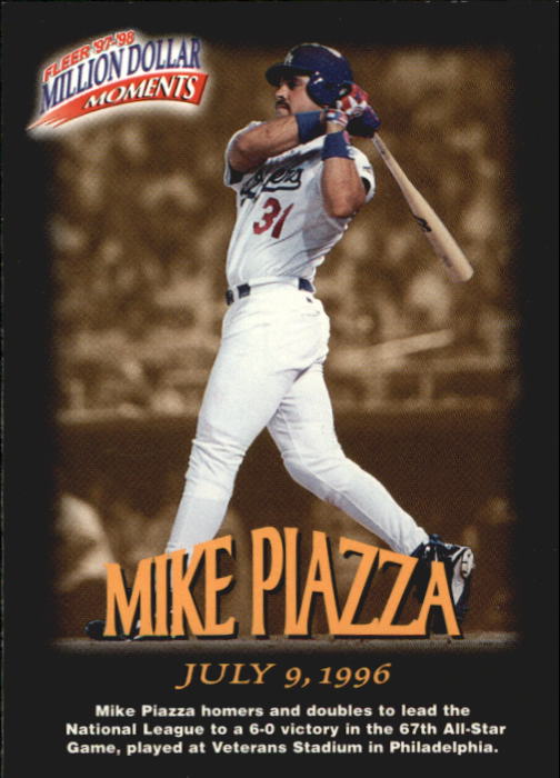 1997 Fleer Baseball "Million Dollar Moments" Insert Cards - Picture 28 of 88