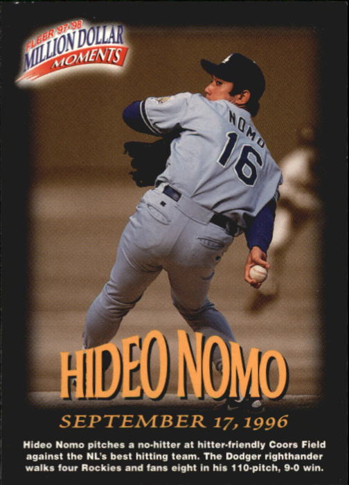 1997 Fleer Baseball "Million Dollar Moments" Insert Cards - Picture 32 of 88