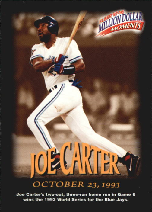 1997 Fleer Baseball "Million Dollar Moments" Insert Cards - Picture 40 of 88