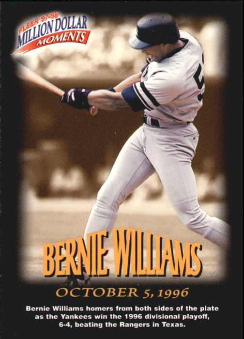1997-98 Fleer Million Dollar Moments #22 Bernie Williams