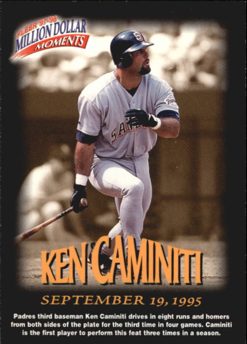 1997 Fleer Baseball "Million Dollar Moments" Insert Cards - Picture 57 of 88