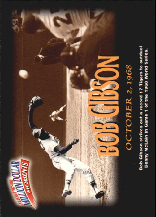 1997 Fleer Baseball "Million Dollar Moments" Insert Cards - Picture 59 of 88