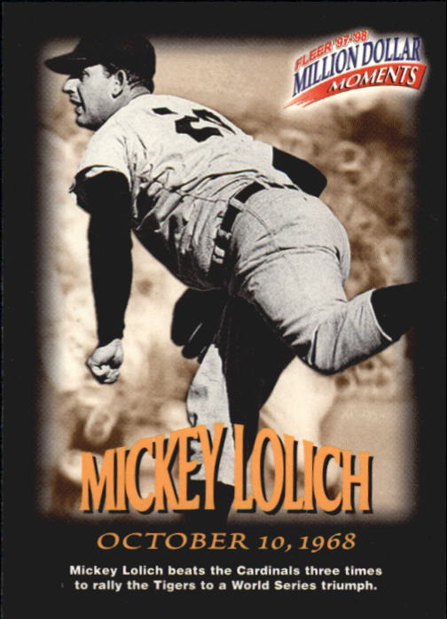 1997 Fleer Baseball "Million Dollar Moments" Insert Cards - Picture 63 of 88