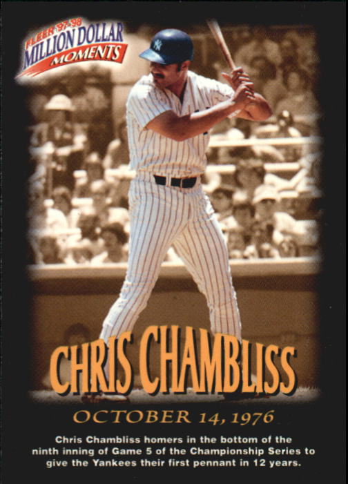 1997 Fleer Baseball "Million Dollar Moments" Insert Cards - Picture 71 of 88