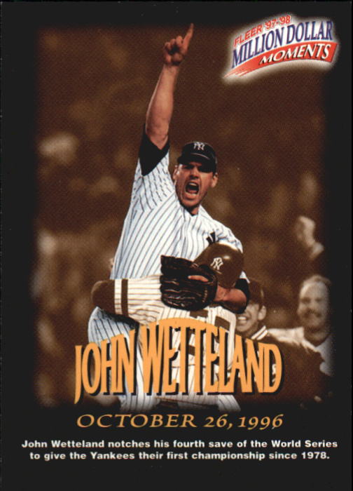1997 Fleer Baseball "Million Dollar Moments" Insert Cards - Picture 77 of 88