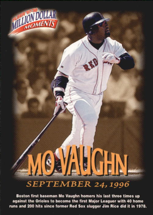 1997-98 Fleer Million Dollar Moments #42 Mo Vaughn - NM