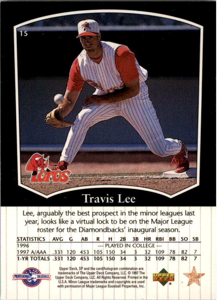 1998 SP Top Prospects #15 Travis Lee back image