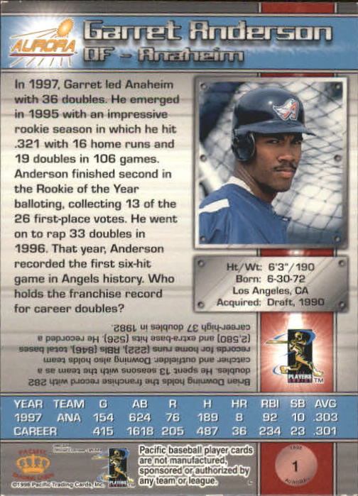 B2386- 1998 Aurora Baseball Card # S 1-200 + Einsätze -du Pick- 15 + Free US - Bild 3 von 463