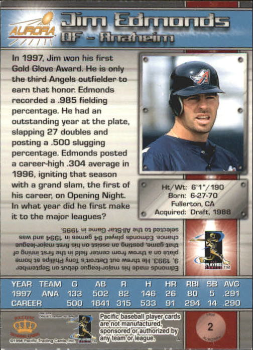 B2386- 1998 Aurora Baseball Card # S 1-200 + Einsätze -du Pick- 15 + Free US - Bild 5 von 463