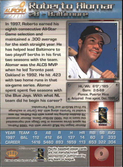 B2386- 1998 Aurora Baseball Card # S 1-200 + Einsätze -du Pick- 15 + Free US - Bild 19 von 463