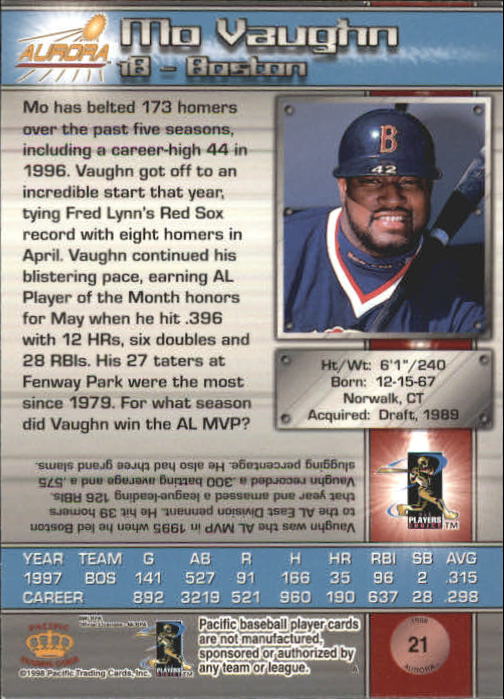 B2386- 1998 Aurora Baseball Card # S 1-200 + Einsätze -du Pick- 15 + Free US - Bild 31 von 463