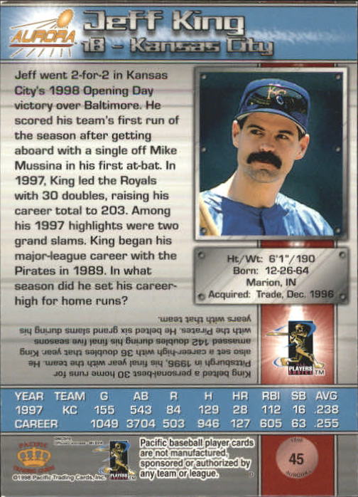 B2386- 1998 Aurora Baseball Card # S 1-200 + Einsätze -du Pick- 15 + Free US - Bild 73 von 463