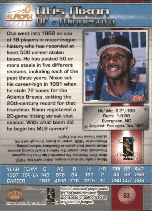 B2386- 1998 Aurora Baseball Card # S 1-200 + Einsätze -du Pick- 15 + Free US - Bild 89 von 463