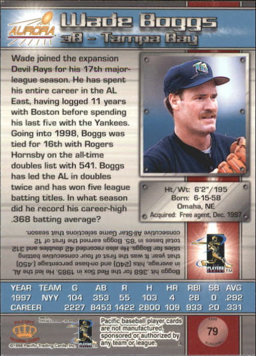 B2386- 1998 Aurora Baseball Card # S 1-200 + Einsätze -du Pick- 15 + Free US - Bild 127 von 463